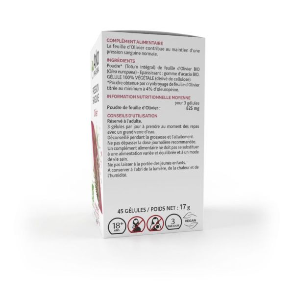 Arkogélules olivier bio pression sanguine 45 gélules