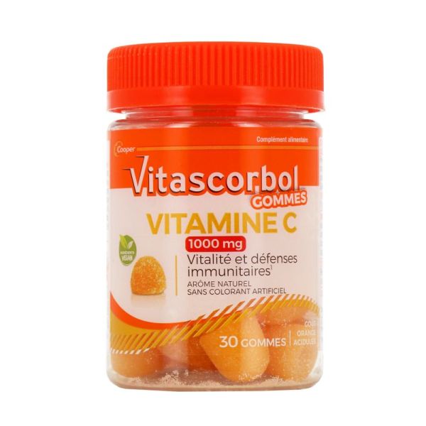 VITASCORBOL Gomme Vitamine C 1000mg x30 gommes